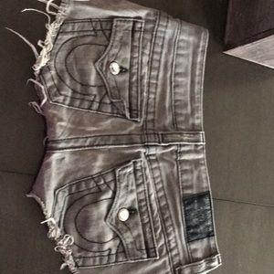 Grey true religion shorts
